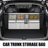 Car Organizer Trunk Road Trip Cargo Storage Bag Large Multifunctional Travel Trunk Organizer For Shoe Tool Snack Grocery Diaper