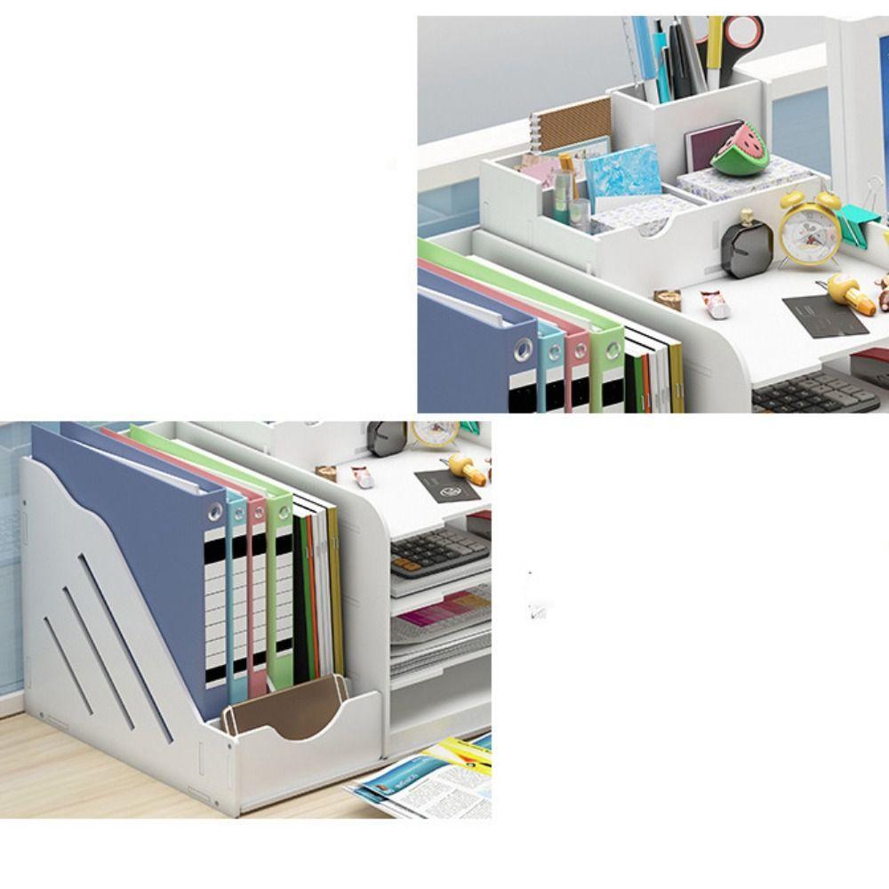 Thickened Desktop Organizer Large Capacity File Holder File Storage Rack  Office