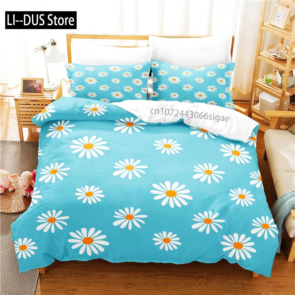 Little Daisy Bedding Set Duvet Cover Set 3d Bedding Digital Printing Queen Size Bedding Set Fashion Design