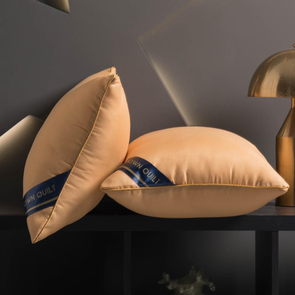 Pillows with Pillowcases  Set of High and Low Pillow Cores Not Collapse Nantong Home Textiles