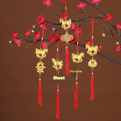 2026 Anno del Cavallo Lanterna Decorativa da Appendere alla Parete Ornamento Anno Cinese Fortunato Accessori Decorativi Inaugurazione della Casa Piccolo Ciondolo Gi