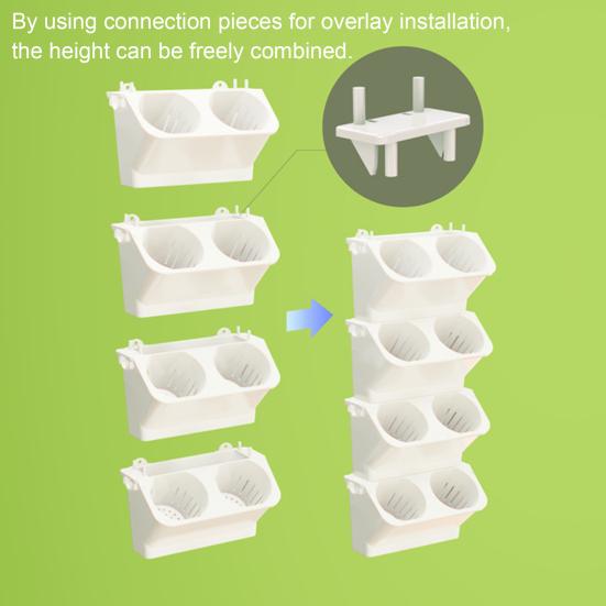 Vertikaler Garten Pflanzgefäß Hängendes Pflanzgefäß Kasten Gemüse Anzuchtkasten für Zimmerpflanzen Büro Wohnkultur