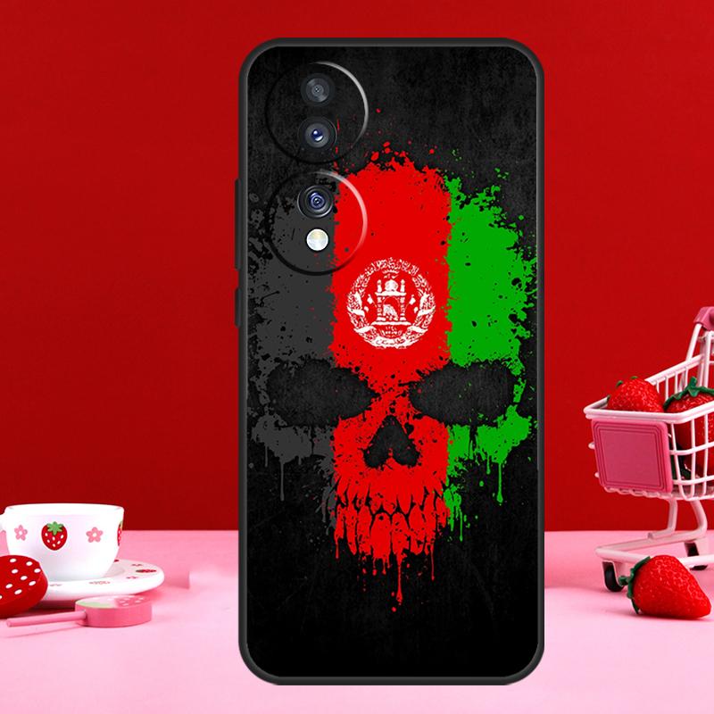 Afghan Afghanistan Flag Banner For Honor Magic 7 Lite 6 5 8 Pro Case For Honor Win 200 400 90 70 50 X8b X8c X9a X9b X9c X9d