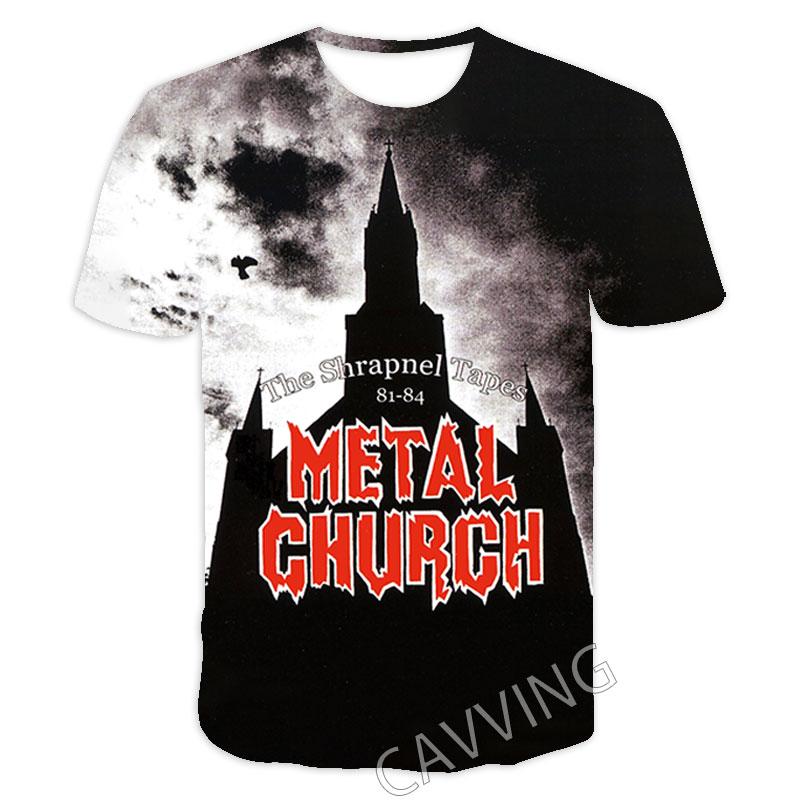 New Fashion Women/Men's 3D Print  Metal Church Rock   Casual T-shirts  Hip Hop Tshirts Harajuku Styles Tops Clothing