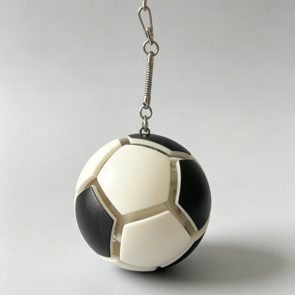 Pressable Soccer Football Keychain Fidget Toy Fashion Sports Key Ring Souvenir Pendant Fans Gift