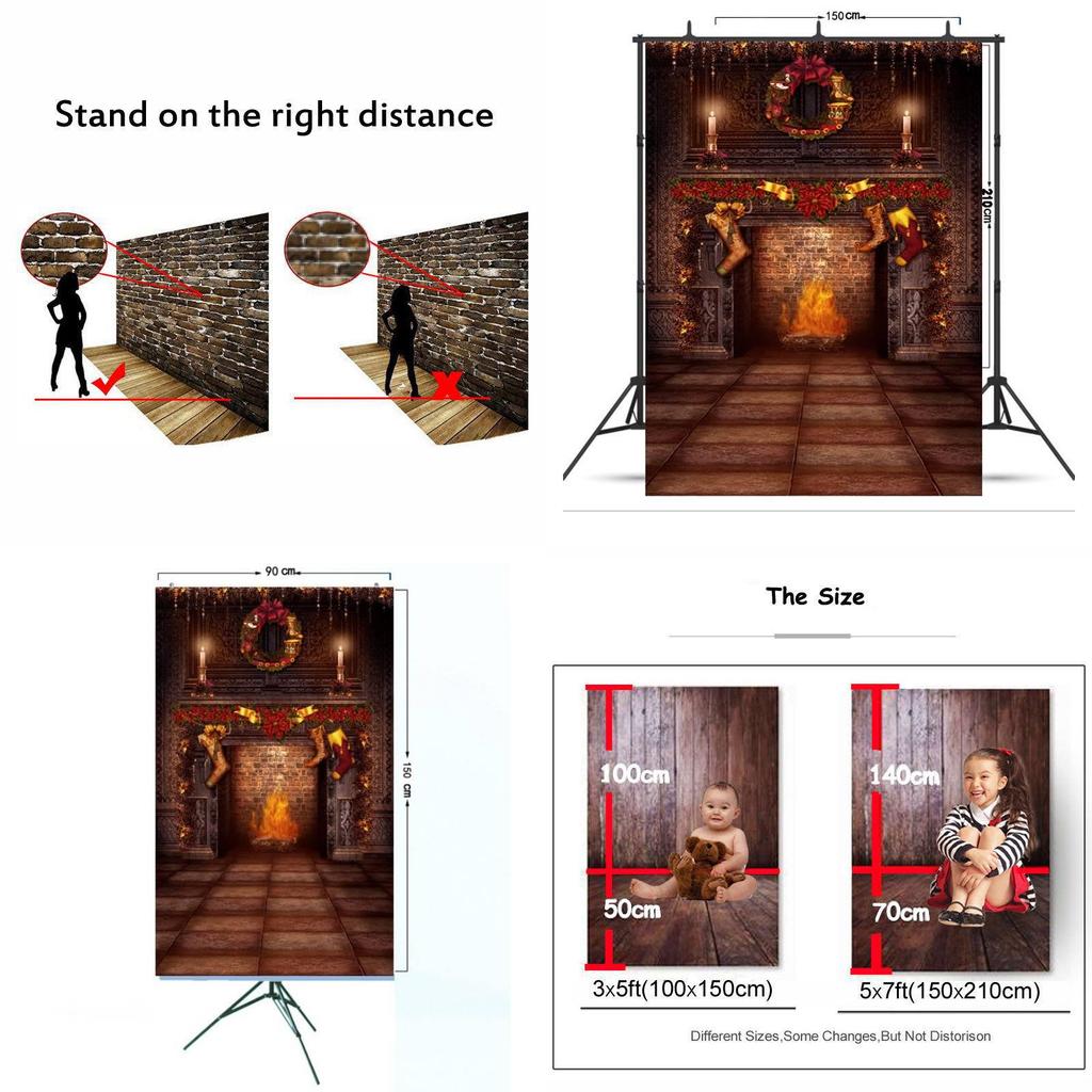 Christmas Theme Photography Backdrop For Kids Studio Portrait Creative Photo Prop