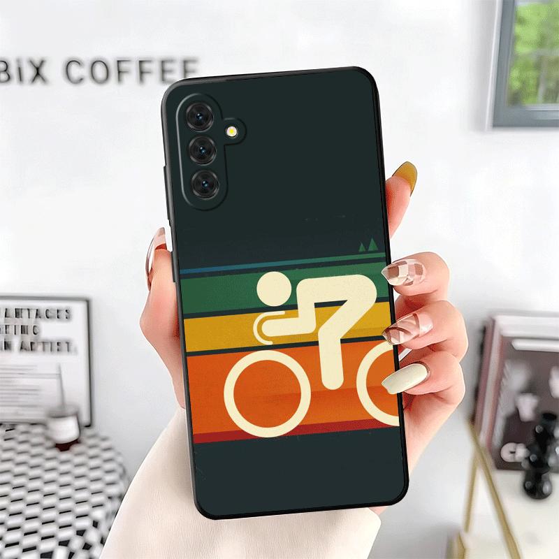 Bicycle Bike Sports Soft Phone Case for Samsung A17 A37 A57 A16 A26 A36 A56 A15 A25 A35 A55 A14 A24 A34 A54 A13 A23 A33 A53 A52