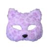 Maschera di Volpe Lupo Peluche Gatti Maschera Mezza Faccia Maschera per Occhi Volpi Gatti Lupo Costume Cosplay per Halloween Mascherate