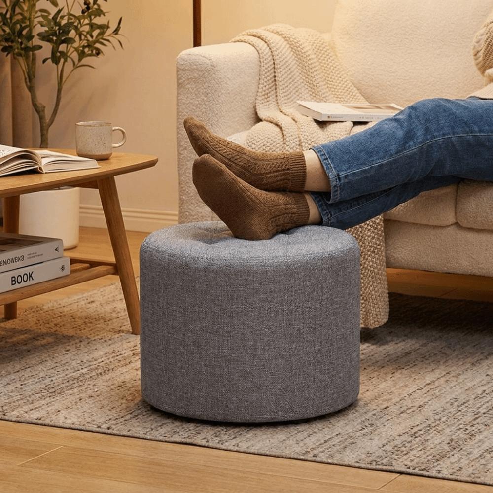 Soft Low Stool Portable Footrest Home Decor Foot Stool  Sofa Footrest