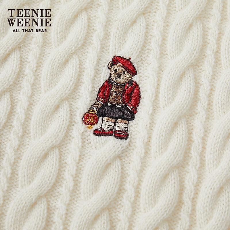 Teenie Weenie Women's Bear Cartoon Knitted Cardigan