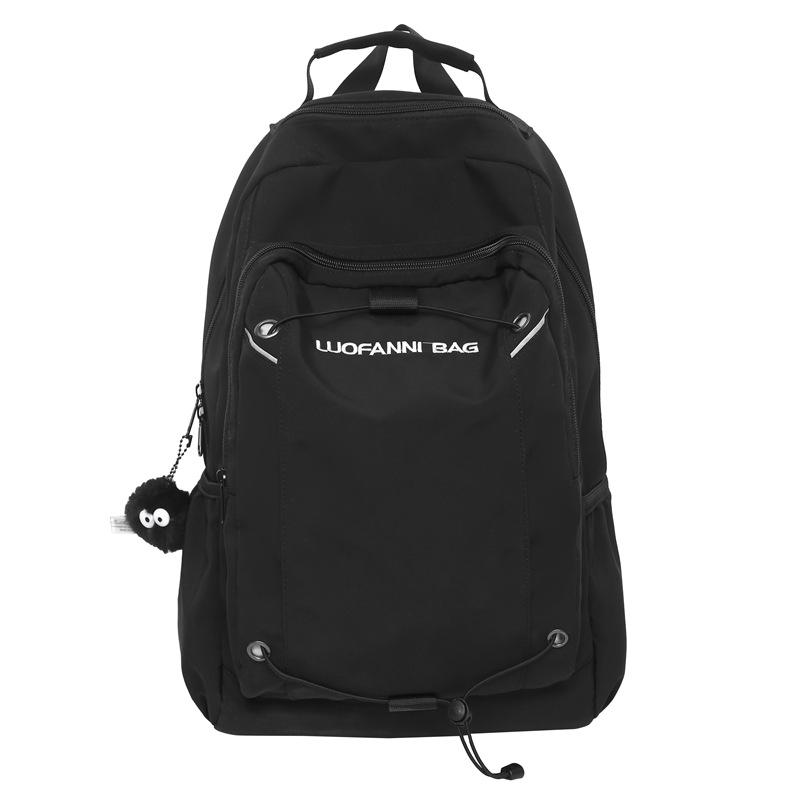 Мужской дорожный рюкзак Студенческий школьный рюкзак Женский рюкзак Нейлоновый школьный рюкзак Small чёрный