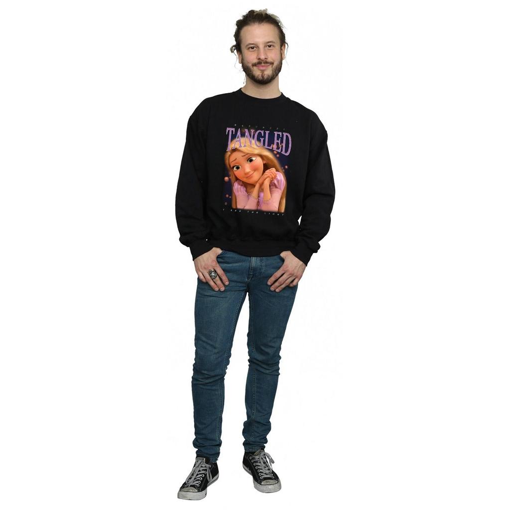 Disney Mens Tangled Rapunzel Montage Sweatshirt