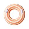 De'niko Adult Swimming Ring, 100cm, Thickened, with Handle, Ring Type, for Summer Vacation, Travel, Pool, Camping (100# Orange Stripe)