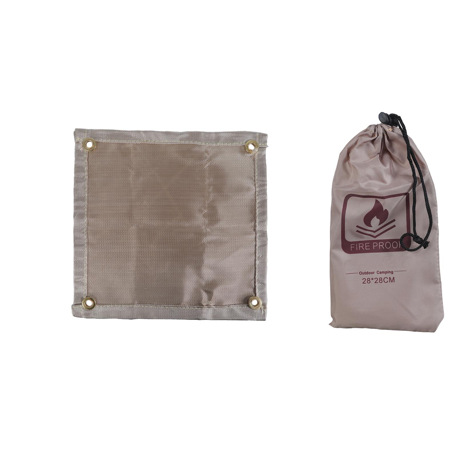 

Heat Resistant Mat for BBQ Grills Foldable Fireproof Cloth Barbecue Mat Insulation Pad Picnics Flame Retardant Blanket 28X28