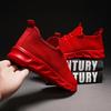 Men's Cross-Border Flyknit Mesh Sneakers, Sizes 45-47, Lightweight Low-Top, All-Season Casual Sports Shoes