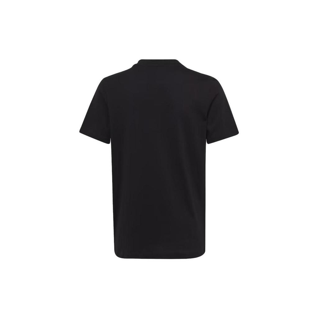 Adidas T-Shirt Round Neck Short Sleeve Letter Black Kids tops IC6855