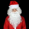 Children Adult Makeup Realistic Cosplay Props Santa Claus Beard White Wig Christmas Accessories