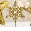 Christmas Tree Top Star Iron Decoration Pentagram Christmas Sequin Star Decoration Hanging Decoration Christmas Decor Ornaments