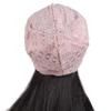 Soft Lace Beanie Hats Rhinestones Hijab Turban Cap Casual Warm Bonnet Caps  Autumn Spring