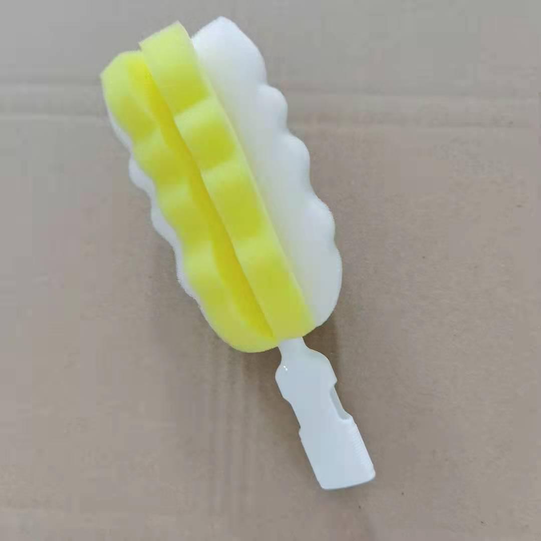 

Портативная бутылочная щетка с губкой для новорожденных OPP Bag Package (Please specify handle color)