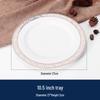 Set di Stoviglie in Ceramica di Lusso: Piatto, Ciotola, Cucchiaio e Tazza in Osso con Bordo Dorato - 4 Pezzi per Eleganza di Hotel e Ristorante