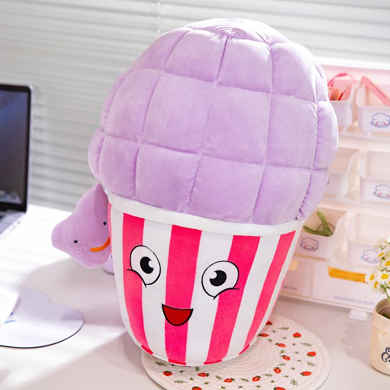 

Toy Popcorn Plush Stuffed Animal Sofa Pillow Cartoon Gift Pp Filling Cotton 35cm/13.78in Фіолетовий