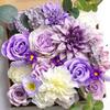 Loeoi Multi-use Artificial Flowers Combo Box for Wedding Bridal Bouquets Table Centerpieces Arrangement Baby Shower Cake Decor