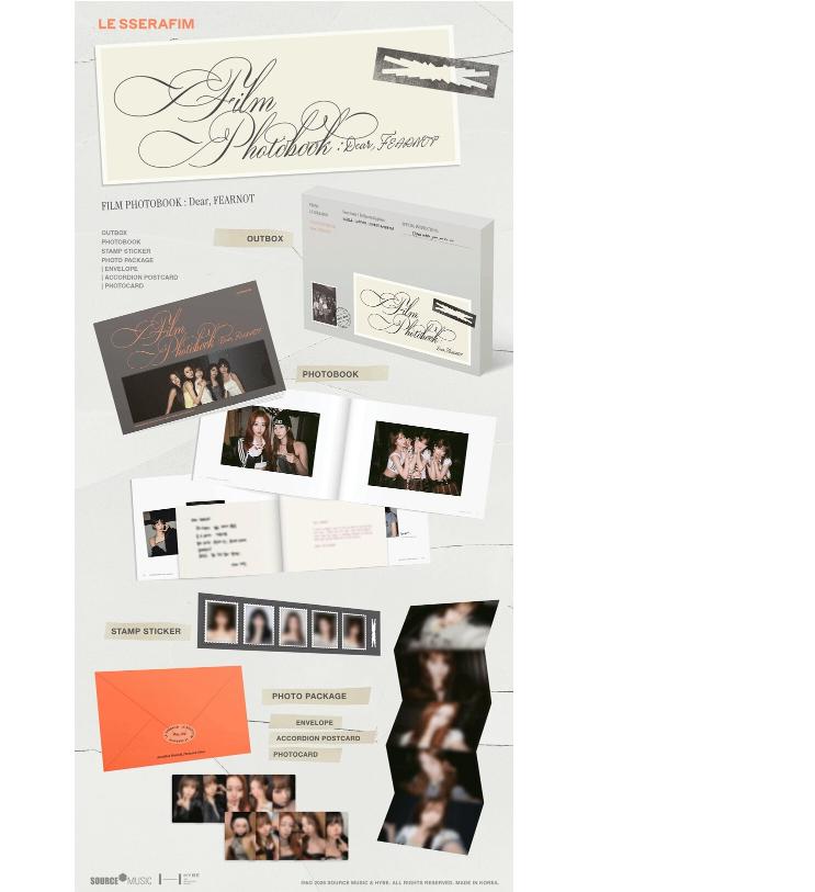 [Pre-Order] LE SSERAFIM ‘FILM PHOTOBOOK: Dear, FEARNOT’ — Official Photobook Pre-Order Edition