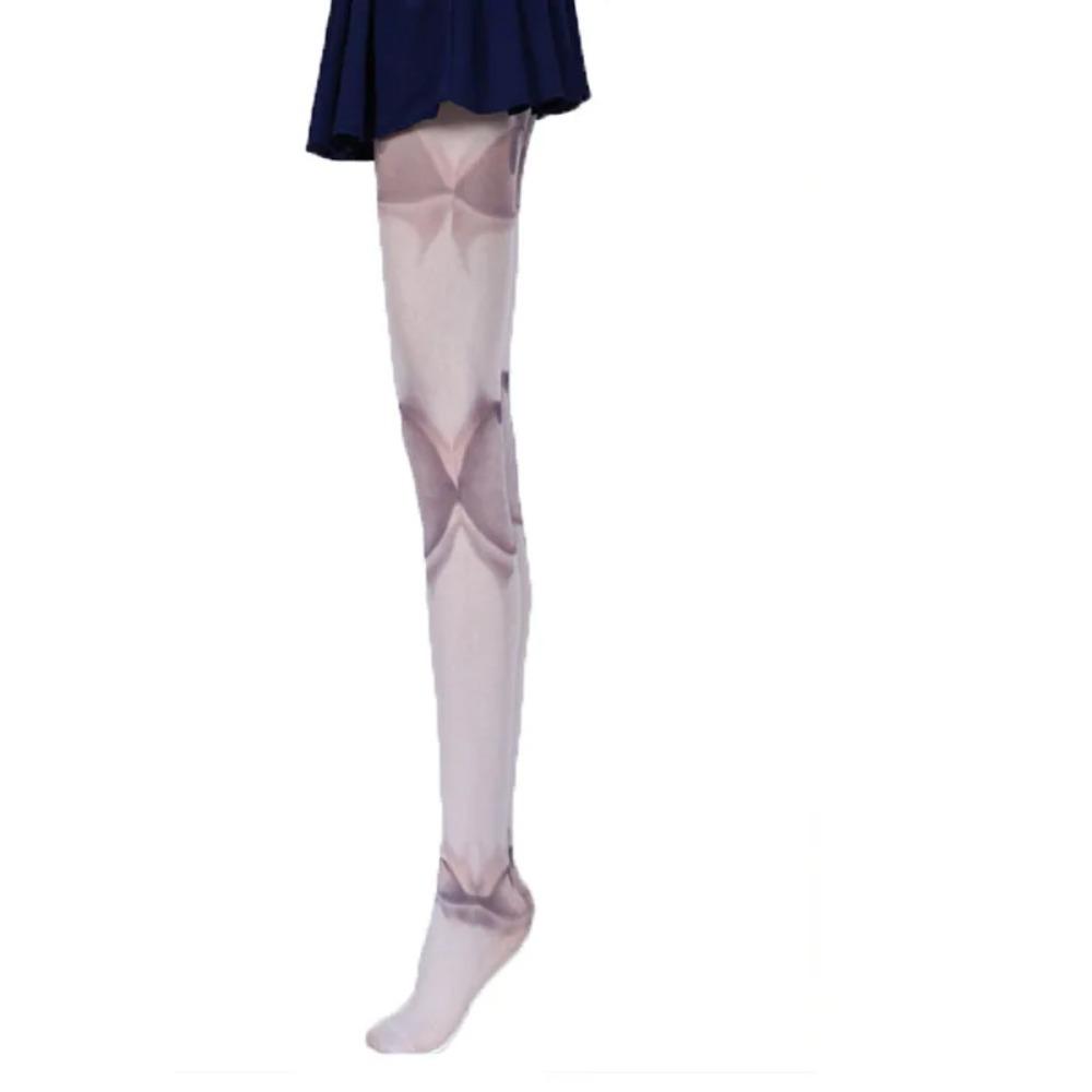 Clearance Sale Japanese Style Harajuku Pantyhose Cartoon Print Women Tights Spring Autumn Lolita Kawaii Cute Stockings Pantyhose