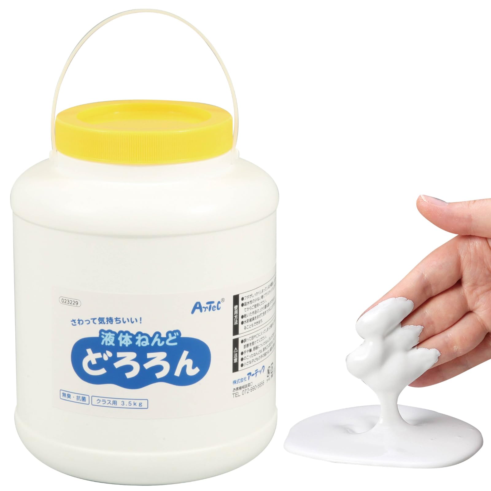 

Dororon Liquid Clay, 3.5kg, Classroom/Clay/Share/School/Pack/Liquid/Art/White белый