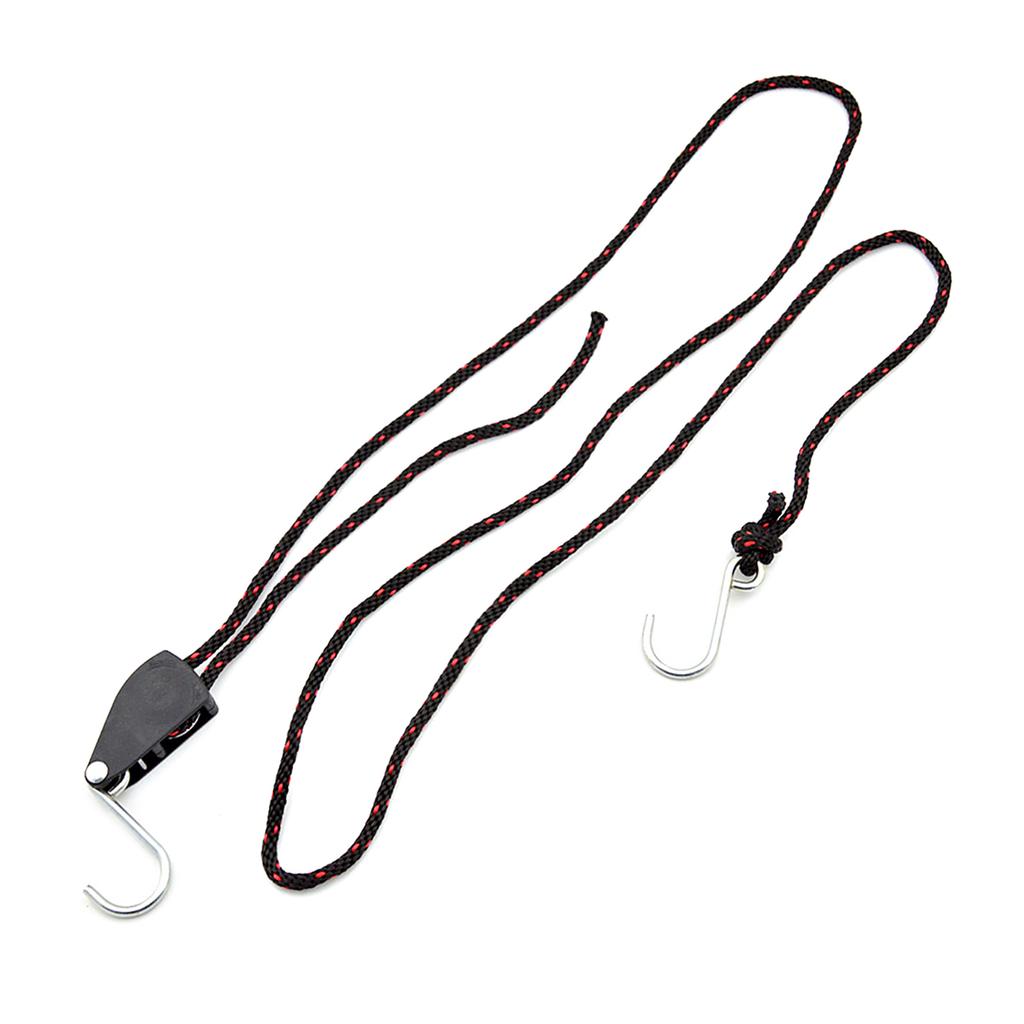 2pcs Kayak Tie Down Straps Ratchet Pulley Ropes Adjustable Ropes Hanger Working Load Up To 299.8lbs for Kayak Canoe Boat