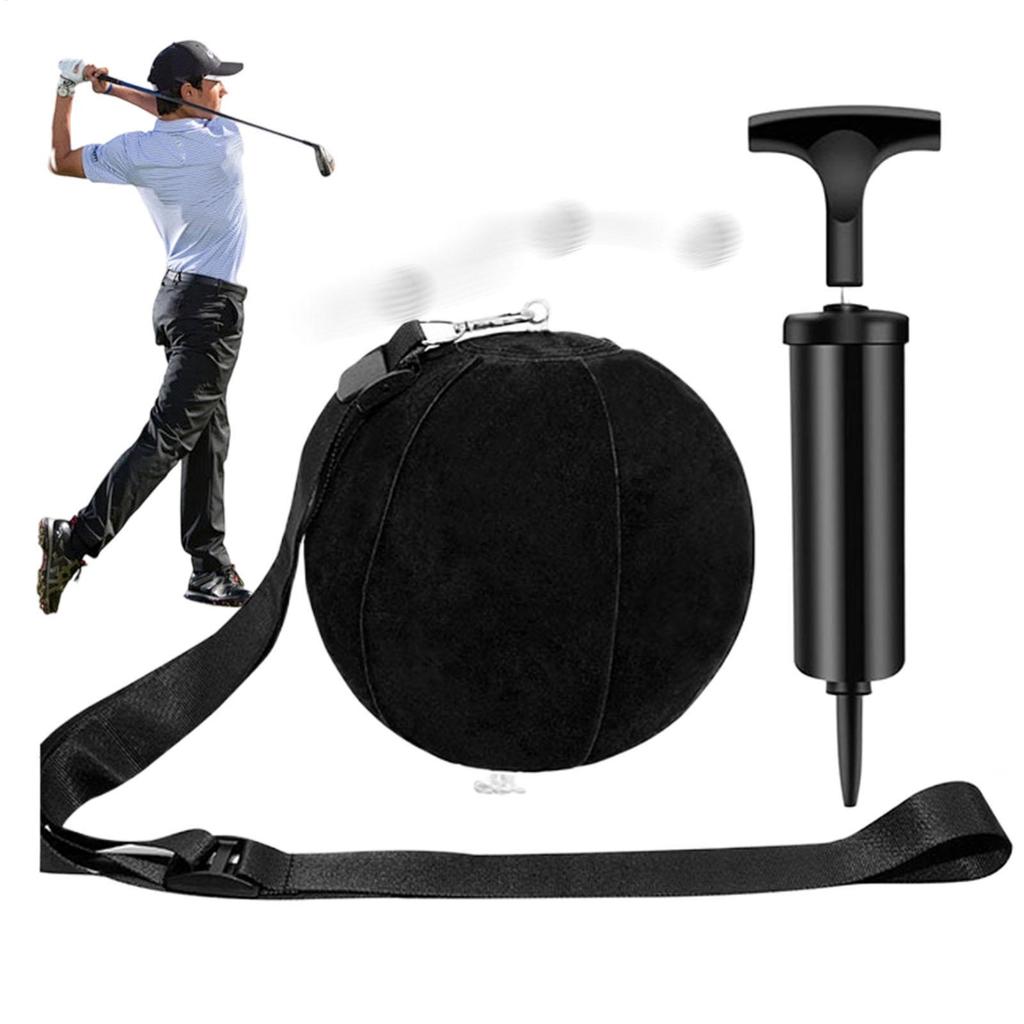 Golf Swing Trainer Ball Inflatable Golf Training Equipment Lightweight Swing Trainer Adjustable Swing Postures Corrector Tool