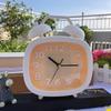 Ultra-quiet Lovely Table Desk Alarm Clock for Kids Children Boys Girls,Red/Yellow/White/Green/Pink