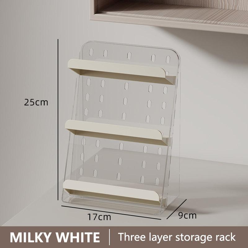 Mirror Cabinet Storage Box Storage Rack Three-Layer Cosmetics Acrylic Rack Bathroom Toilet Lipstick Dressing Table Jewelry Rack