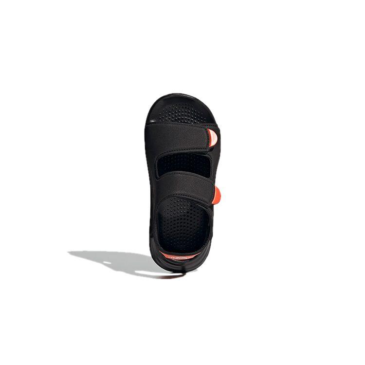 Adidas Swim Sandal Synthetic Leather Children's Sandals Black Orange Children Aged 3 7 Years Old FY8936