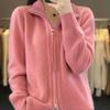 Sweaters Coat Cardigan for Women Autumn Winter Large Size  Loose Long Sleeve Cardigan Thickened Sweaters Jacket
