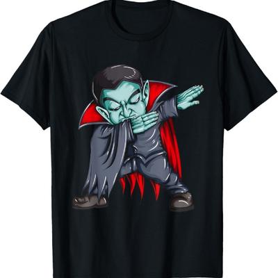 Dracula Dab Fan Dance Amanti Bambini Divertente Maglietta