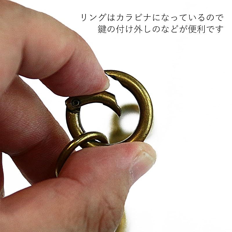 [NM.element] [NM Element] Key Chain Set of 2 Carabiner Antique Gold