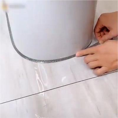 Fayans Aralığı Bandı Su Geçirmez Küf Geçirmez Dikiş Dekoratif Çıkartmalar Oda Zemin Süpürgelik Duvar Tavan Süpürgelik Çizgisi(tutkal)