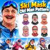 3D Face Printed Funny Ski Mask Old Man Pattern Winter Mask Cover  For Outdoor/Cycling/Pranks/Party