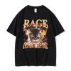Rage Consumes Me Cat Funny Meme T Shirts Men Women Vintage Fashion Oversized Cotton T Shirt Y2k Harajuku O-Neck Clothing T Shirt