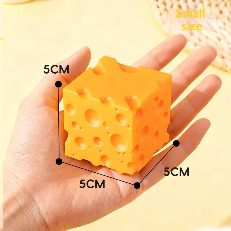 1Pcs Soft Butter Cheese Fidget Toys Square Cheese Squeeze Toys Slow Rebound Push Stress Relief Sensory Toy Christmas Present