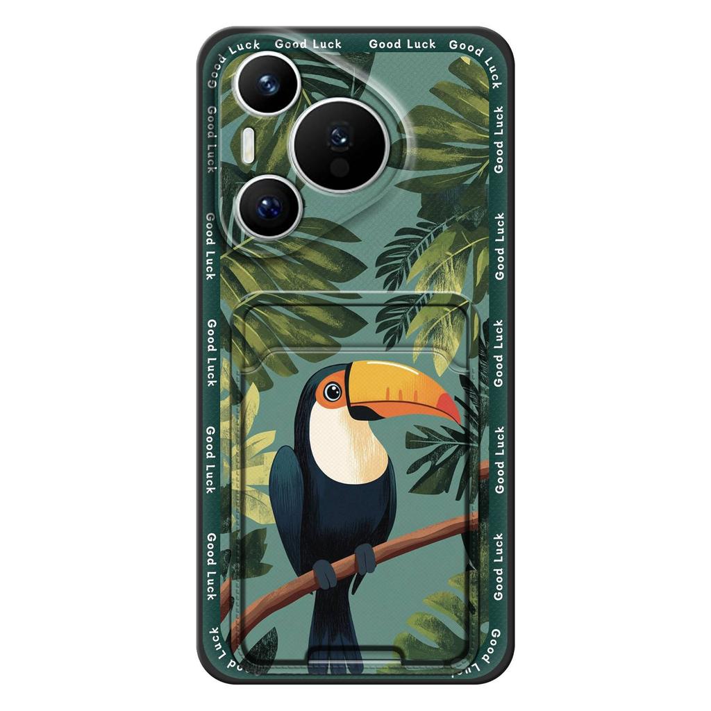 Waterproof Silicone Phone Case For Huawei P70 Pro/Pura 70 Pro+ Fashion Design Full Wrap Soft Case Card Slot Durable Cute