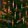 8pcs 9cm Christmas Ball Pendants Candy Shaped Electroplated Xmas Spheres Ornaments Plastic Christmas Hanging Ice Cream