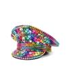 Women Wedding Bride Hat Queen Luxury Rhinestone Hat Punk Rivet Acrylic Gemstone Hat Hen Festival Birthday party Hat