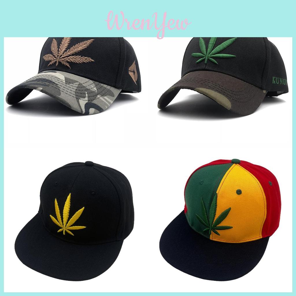 Baseball Cap For Men Women With Embroidered Maple Leaf Summer Outdoor Casual Adjustable Polyester Hat