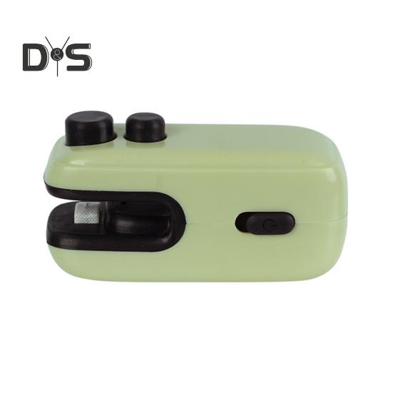 

Мини-запайщик и резак для пакетов, USB-перезаряжаемый термосварочный инструмент для закусок, овощей, портативный ручной запайщик для продуктов питания зелёный