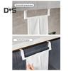Paper Towel Holder Strong Load-bearing Punch Free Easy To Install Plastic Films Towel Hanging Storage Holder