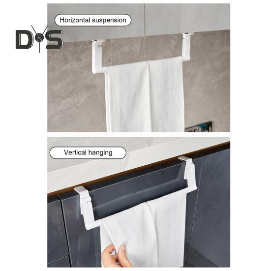 Paper Towel Holder Strong Load-bearing Punch Free Easy To Install Plastic Films Towel Hanging Storage Holder
