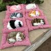 Simulated Sleeping Cat Sleeping Cat Ornament Plush Sleeping Cat Doll with Bamboo Charcoal Mat for Home Car Decor Odor for Office